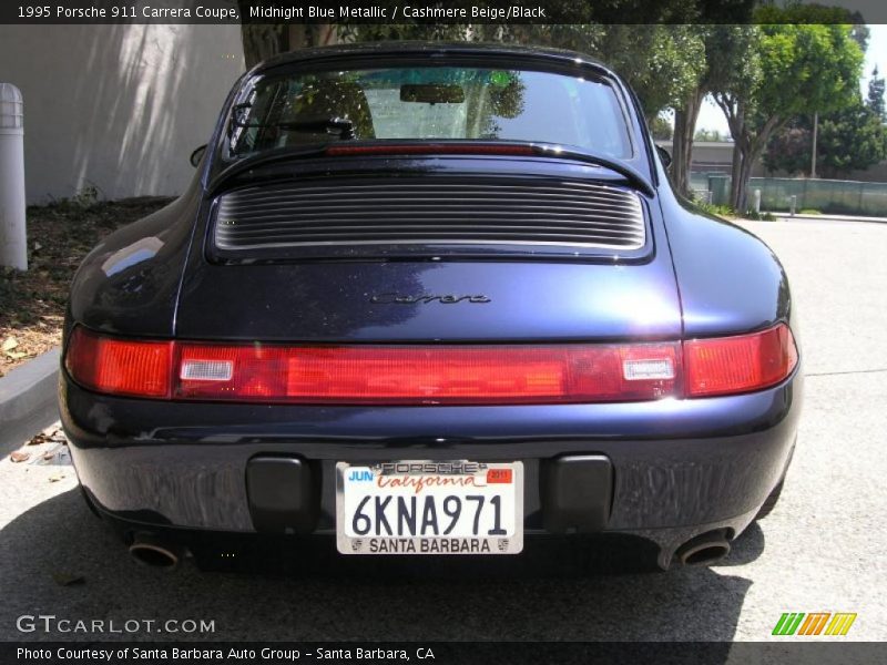 Midnight Blue Metallic / Cashmere Beige/Black 1995 Porsche 911 Carrera Coupe