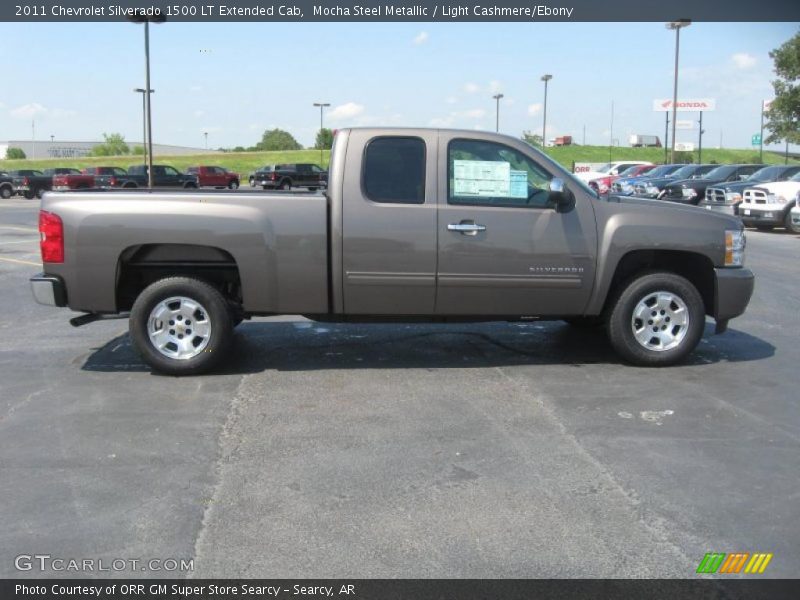 Mocha Steel Metallic / Light Cashmere/Ebony 2011 Chevrolet Silverado 1500 LT Extended Cab