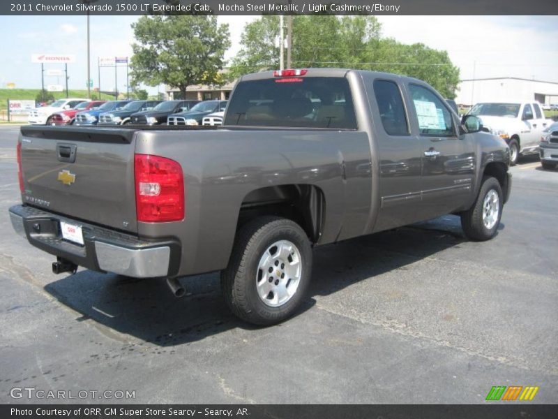 Mocha Steel Metallic / Light Cashmere/Ebony 2011 Chevrolet Silverado 1500 LT Extended Cab