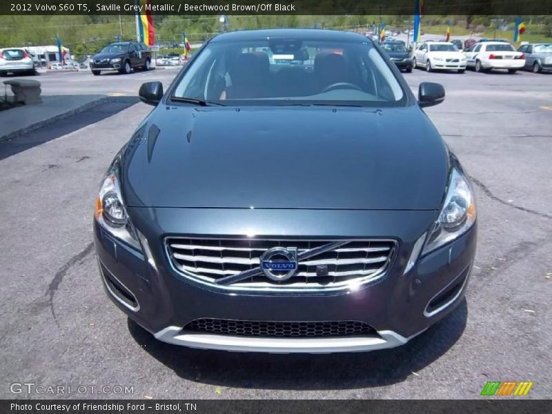 Saville Grey Metallic / Beechwood Brown/Off Black 2012 Volvo S60 T5