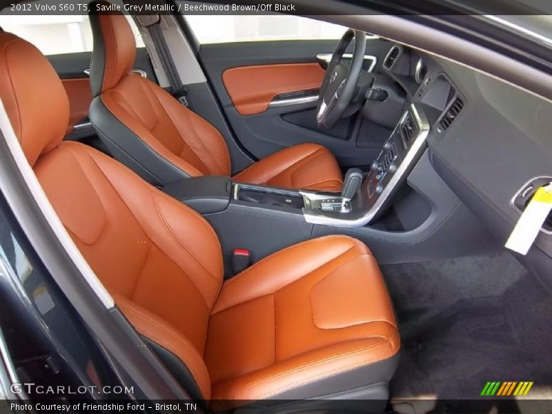 Saville Grey Metallic / Beechwood Brown/Off Black 2012 Volvo S60 T5