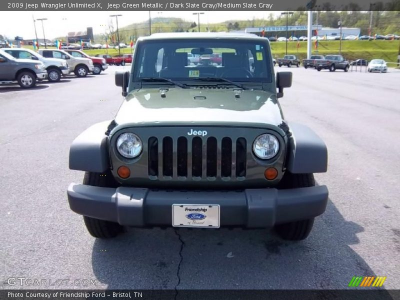 Jeep Green Metallic / Dark Slate Gray/Medium Slate Gray 2009 Jeep Wrangler Unlimited X