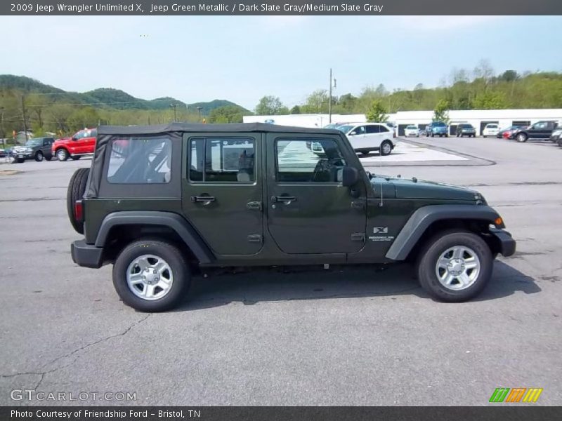 Jeep Green Metallic / Dark Slate Gray/Medium Slate Gray 2009 Jeep Wrangler Unlimited X