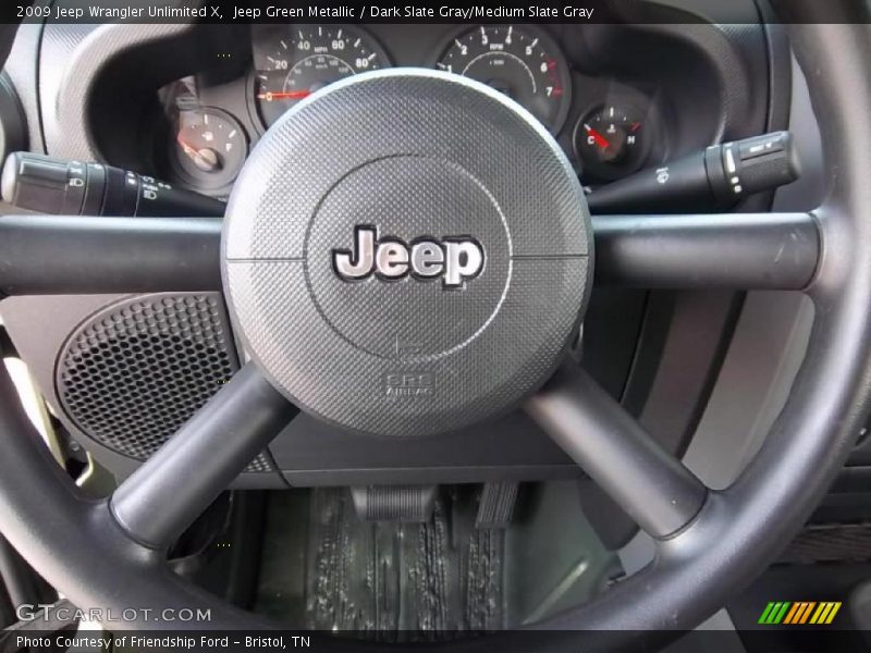 Jeep Green Metallic / Dark Slate Gray/Medium Slate Gray 2009 Jeep Wrangler Unlimited X