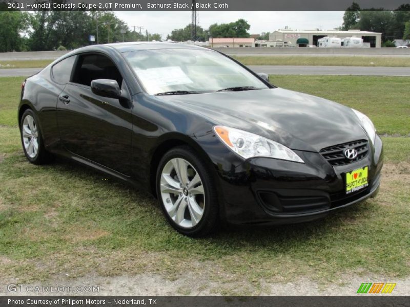 Bathurst Black / Black Cloth 2011 Hyundai Genesis Coupe 2.0T Premium