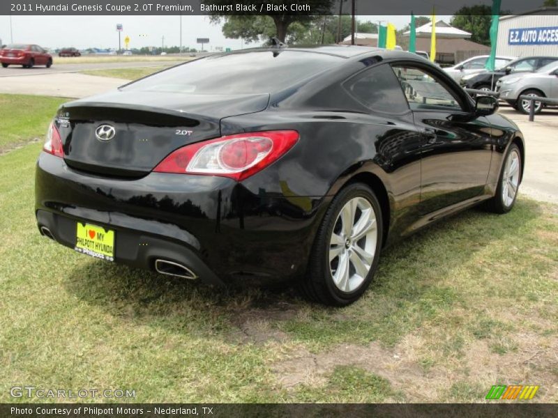 Bathurst Black / Black Cloth 2011 Hyundai Genesis Coupe 2.0T Premium