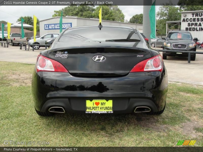 Bathurst Black / Black Cloth 2011 Hyundai Genesis Coupe 2.0T Premium