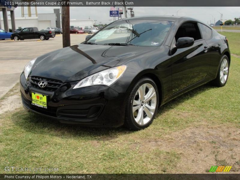 Bathurst Black / Black Cloth 2011 Hyundai Genesis Coupe 2.0T Premium