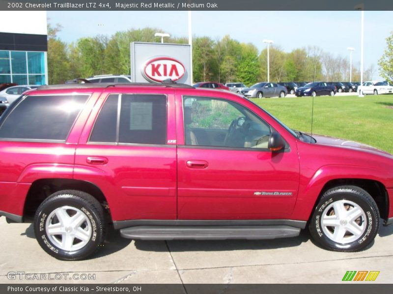 Majestic Red Metallic / Medium Oak 2002 Chevrolet TrailBlazer LTZ 4x4