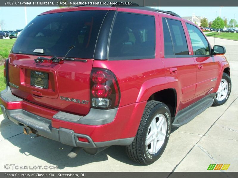 Majestic Red Metallic / Medium Oak 2002 Chevrolet TrailBlazer LTZ 4x4