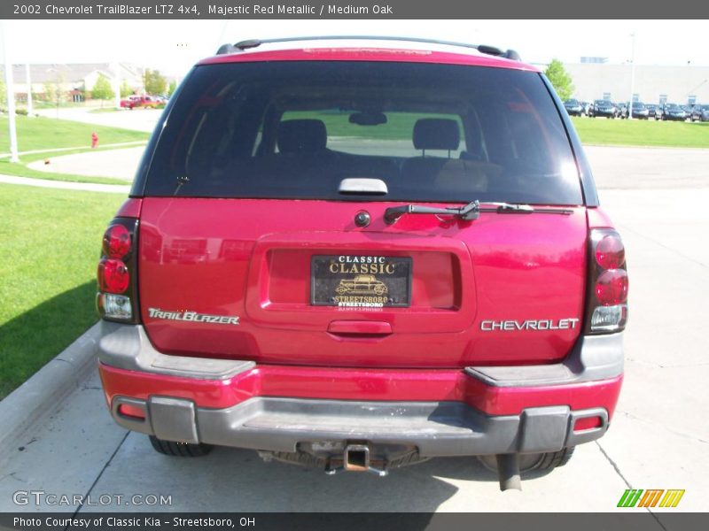 Majestic Red Metallic / Medium Oak 2002 Chevrolet TrailBlazer LTZ 4x4