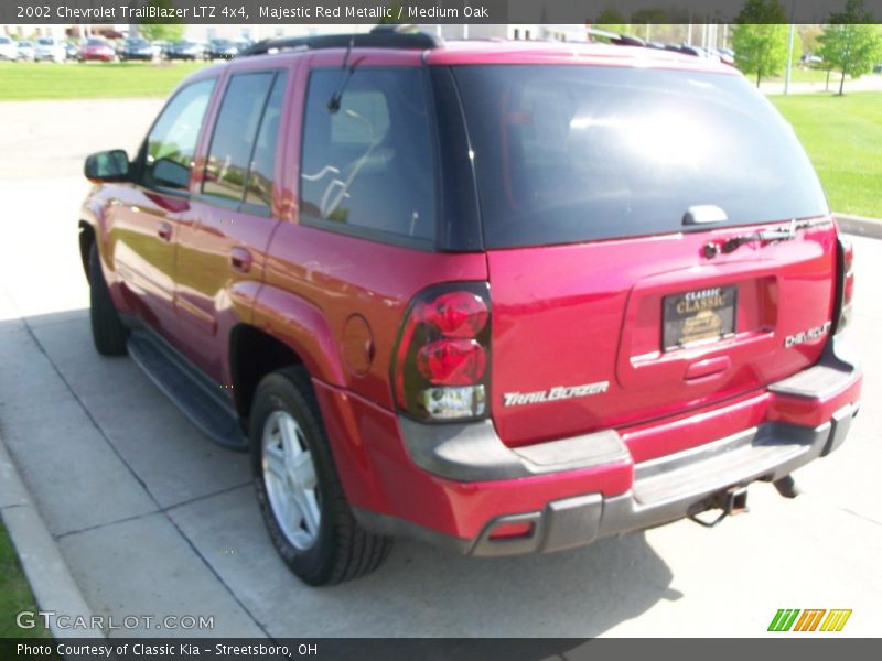Majestic Red Metallic / Medium Oak 2002 Chevrolet TrailBlazer LTZ 4x4