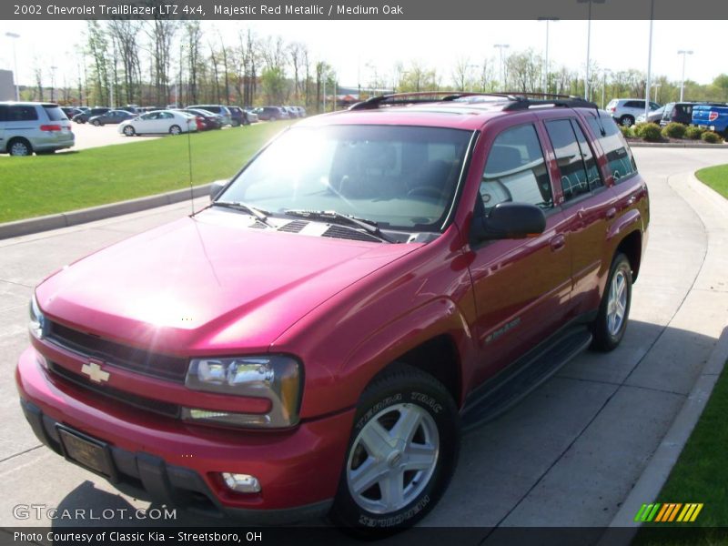 Majestic Red Metallic / Medium Oak 2002 Chevrolet TrailBlazer LTZ 4x4