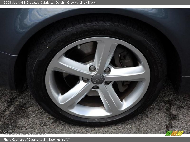 Dolphin Grey Metallic / Black 2008 Audi A4 3.2 quattro Cabriolet