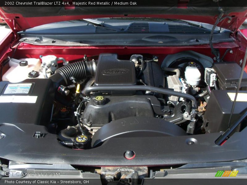 Majestic Red Metallic / Medium Oak 2002 Chevrolet TrailBlazer LTZ 4x4