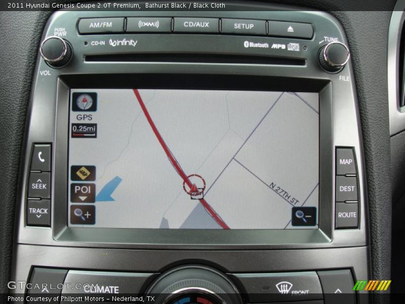 Navigation of 2011 Genesis Coupe 2.0T Premium