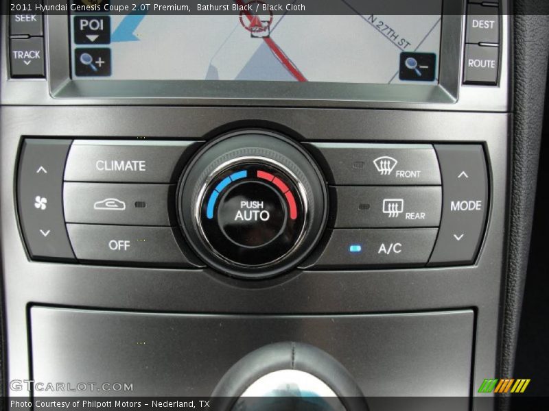 Controls of 2011 Genesis Coupe 2.0T Premium