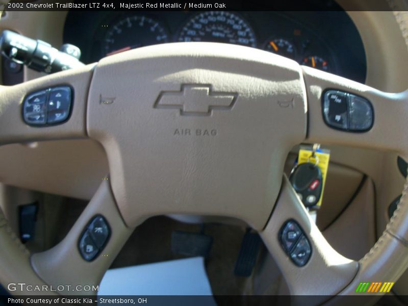 Majestic Red Metallic / Medium Oak 2002 Chevrolet TrailBlazer LTZ 4x4