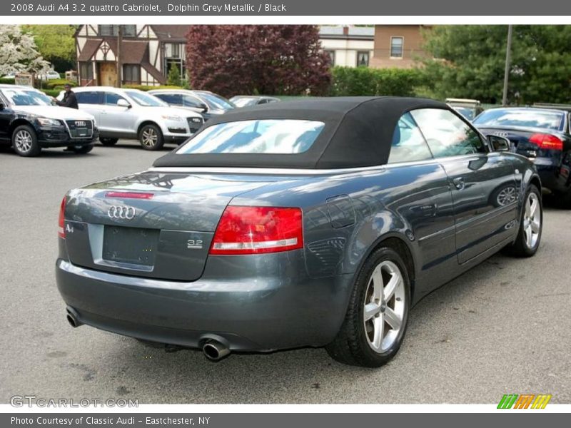 Dolphin Grey Metallic / Black 2008 Audi A4 3.2 quattro Cabriolet