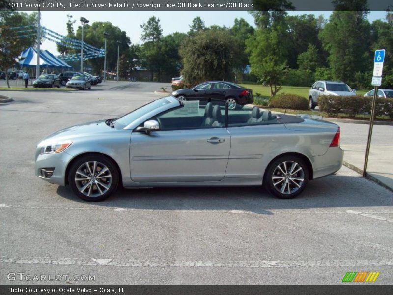 Electric Silver Metallic / Soverign Hide Off Black Leather/Off Black 2011 Volvo C70 T5
