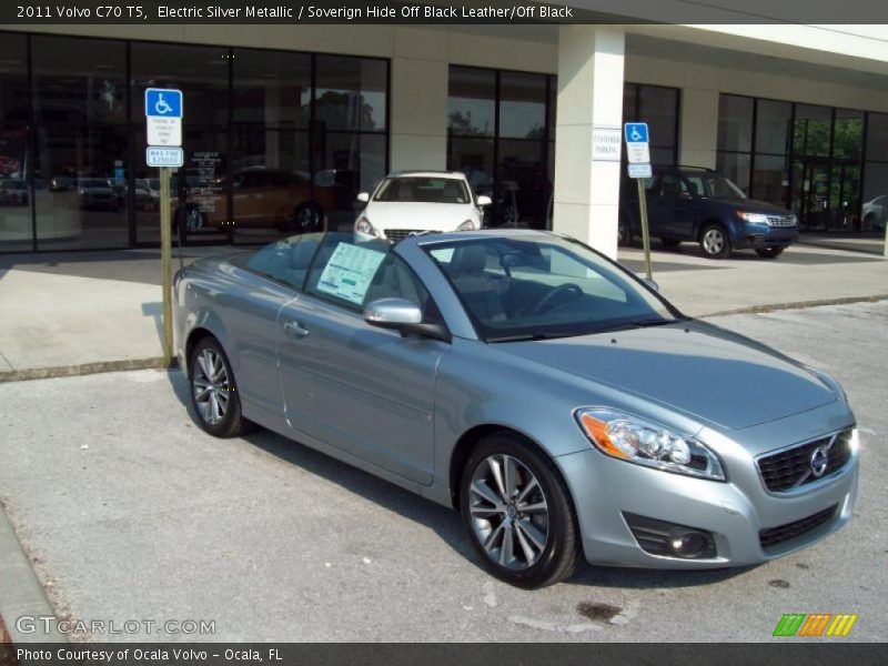 Electric Silver Metallic / Soverign Hide Off Black Leather/Off Black 2011 Volvo C70 T5