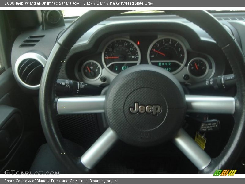 Black / Dark Slate Gray/Med Slate Gray 2008 Jeep Wrangler Unlimited Sahara 4x4