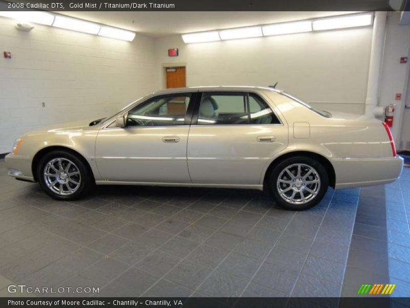 Gold Mist / Titanium/Dark Titanium 2008 Cadillac DTS