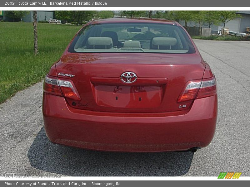 Barcelona Red Metallic / Bisque 2009 Toyota Camry LE