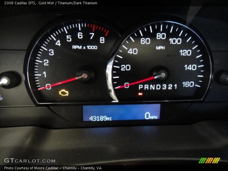 Gold Mist / Titanium/Dark Titanium 2008 Cadillac DTS