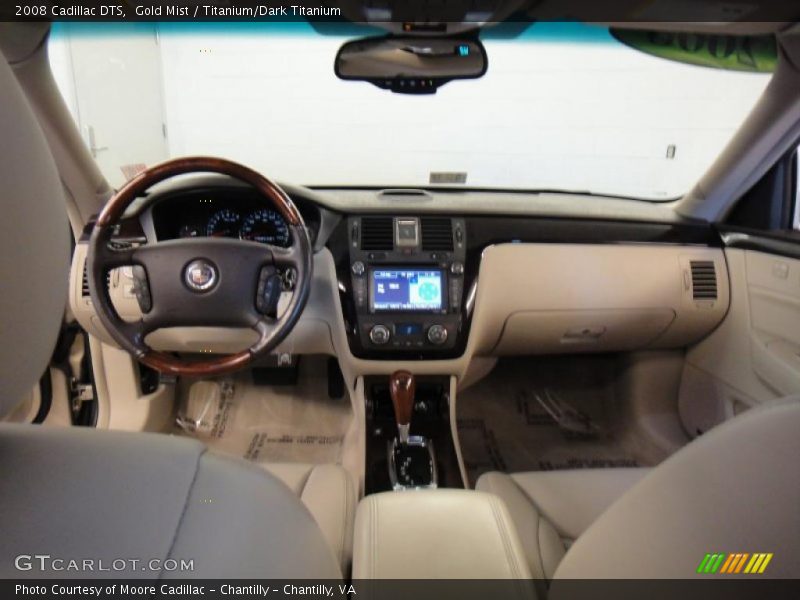 Gold Mist / Titanium/Dark Titanium 2008 Cadillac DTS
