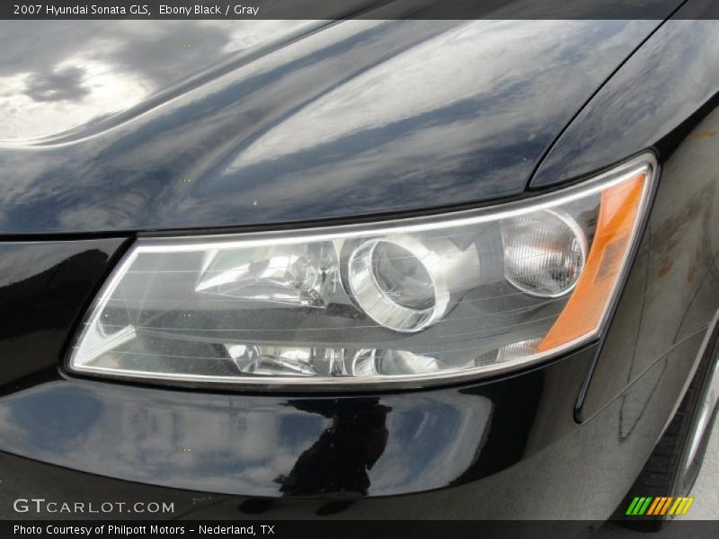 Ebony Black / Gray 2007 Hyundai Sonata GLS
