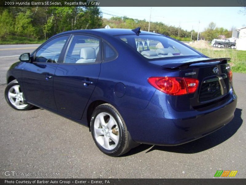 Regatta Blue / Gray 2009 Hyundai Elantra SE Sedan