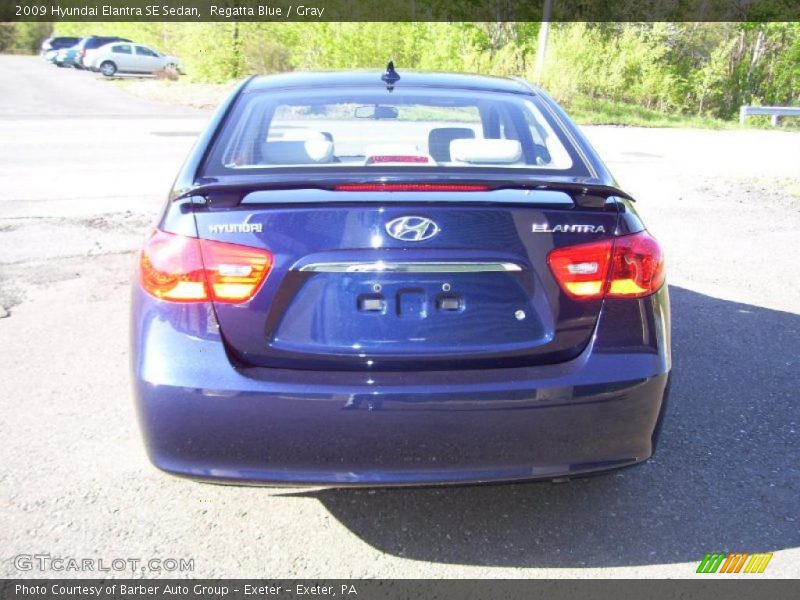 Regatta Blue / Gray 2009 Hyundai Elantra SE Sedan