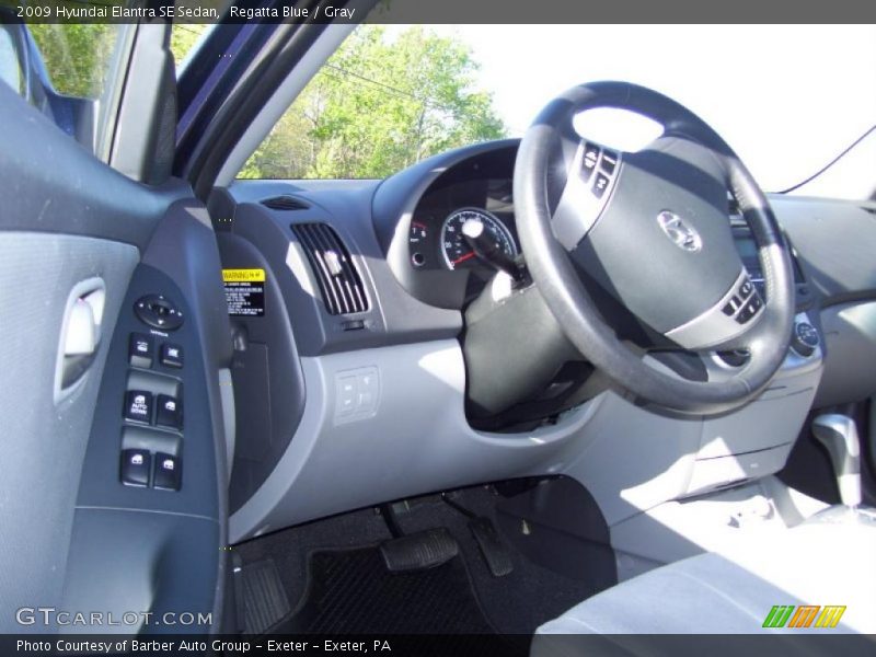 Regatta Blue / Gray 2009 Hyundai Elantra SE Sedan