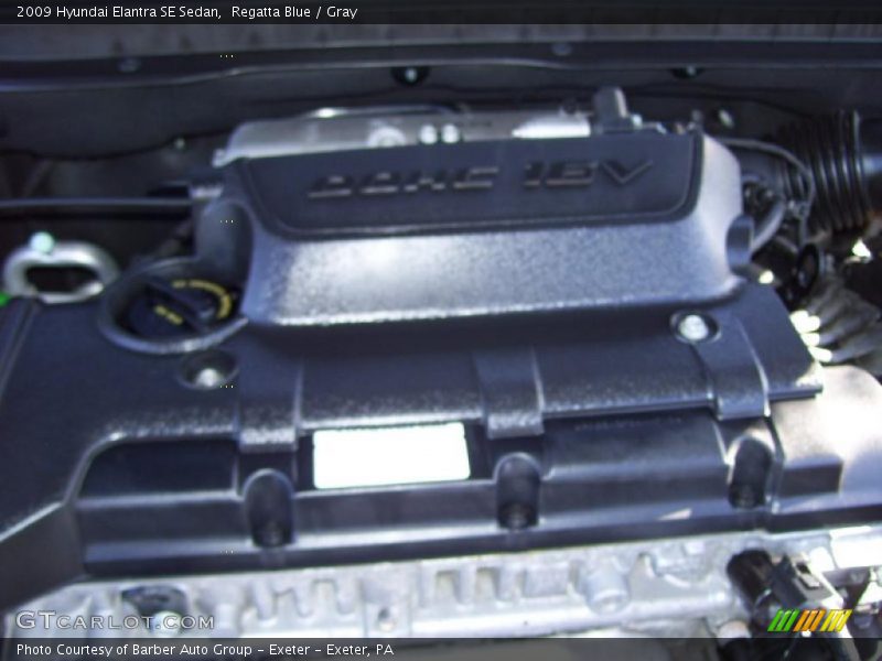 Regatta Blue / Gray 2009 Hyundai Elantra SE Sedan