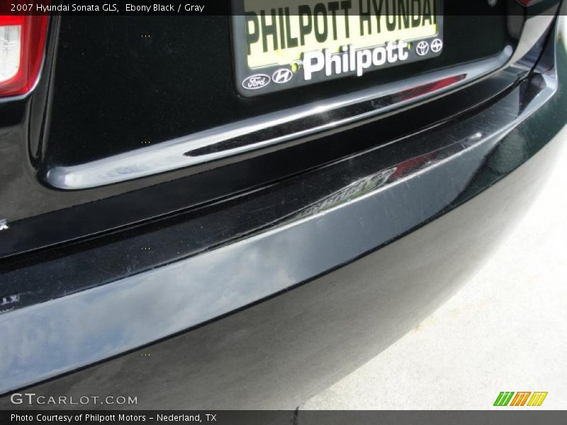 Ebony Black / Gray 2007 Hyundai Sonata GLS
