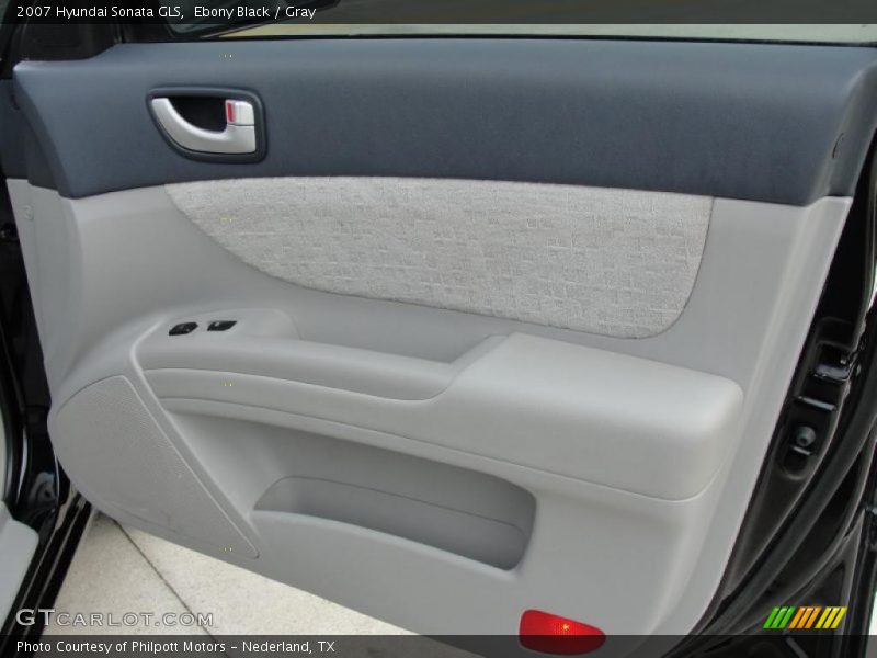 Ebony Black / Gray 2007 Hyundai Sonata GLS
