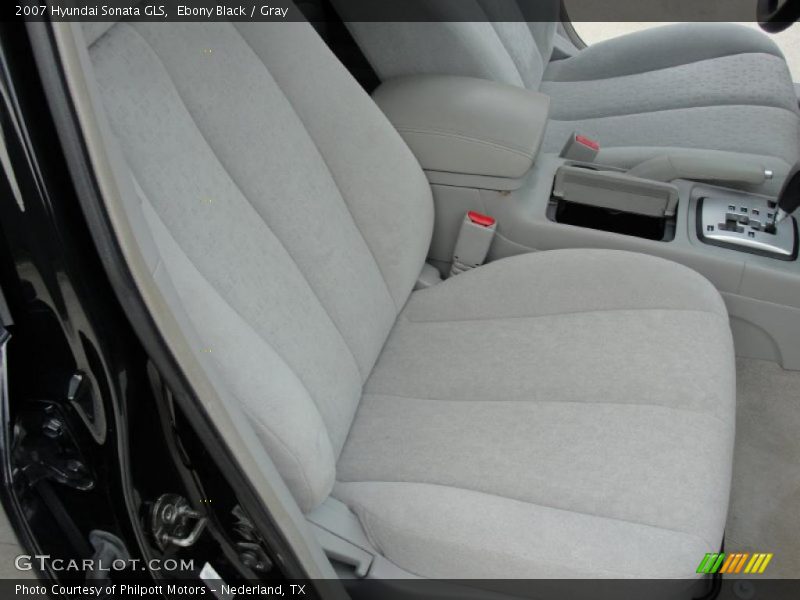 Ebony Black / Gray 2007 Hyundai Sonata GLS