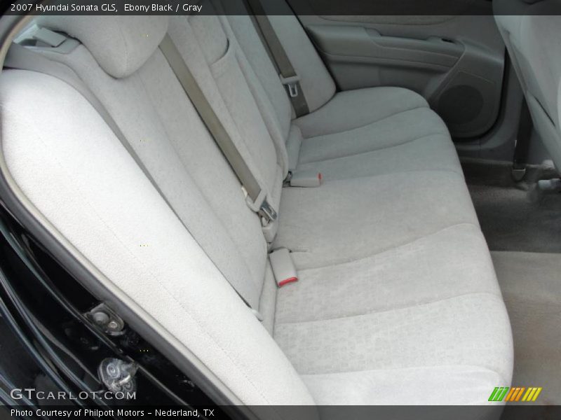 Ebony Black / Gray 2007 Hyundai Sonata GLS