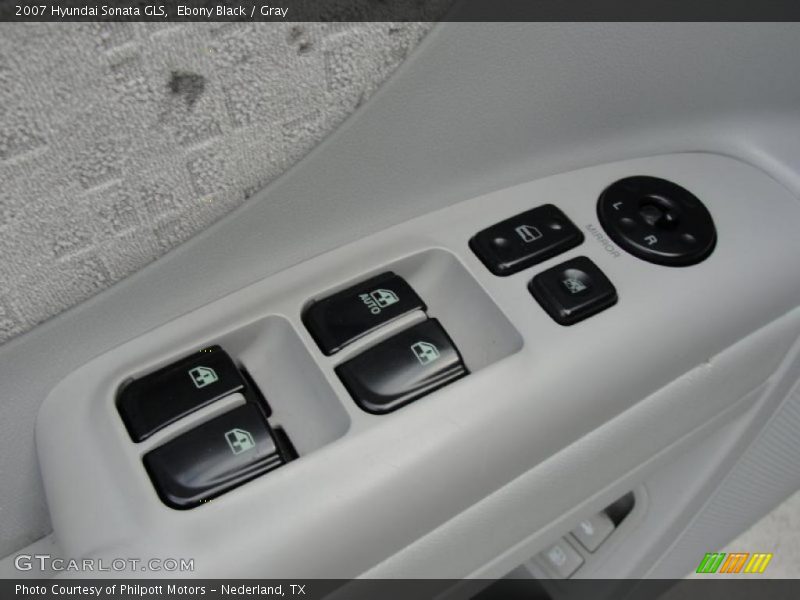 Ebony Black / Gray 2007 Hyundai Sonata GLS