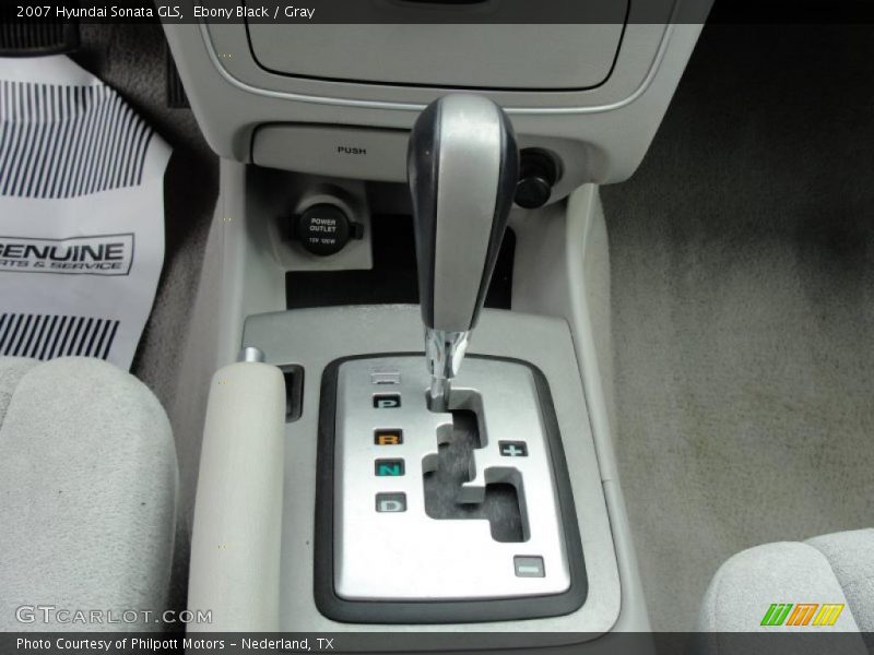 Ebony Black / Gray 2007 Hyundai Sonata GLS