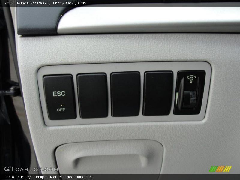 Ebony Black / Gray 2007 Hyundai Sonata GLS