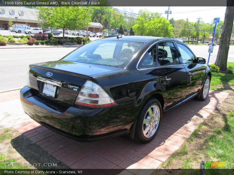 Black Clearcoat / Black 2008 Ford Taurus Limited AWD
