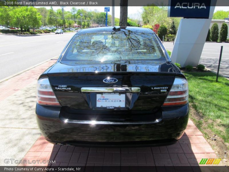 Black Clearcoat / Black 2008 Ford Taurus Limited AWD