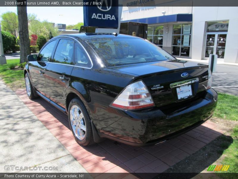 Black Clearcoat / Black 2008 Ford Taurus Limited AWD