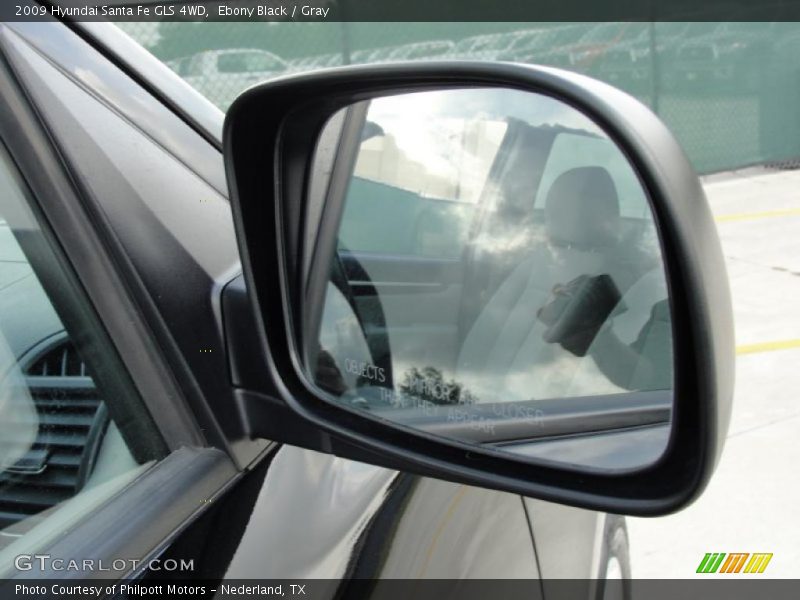 Ebony Black / Gray 2009 Hyundai Santa Fe GLS 4WD