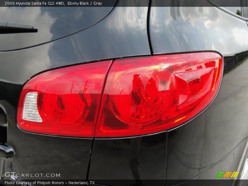 Ebony Black / Gray 2009 Hyundai Santa Fe GLS 4WD