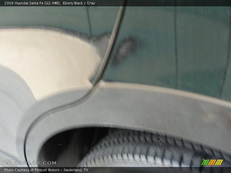 Ebony Black / Gray 2009 Hyundai Santa Fe GLS 4WD