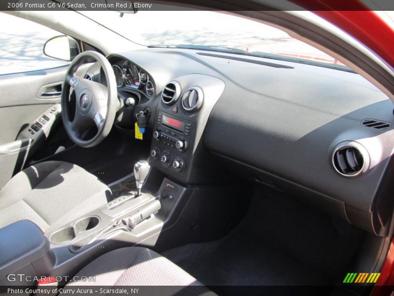 Crimson Red / Ebony 2006 Pontiac G6 V6 Sedan