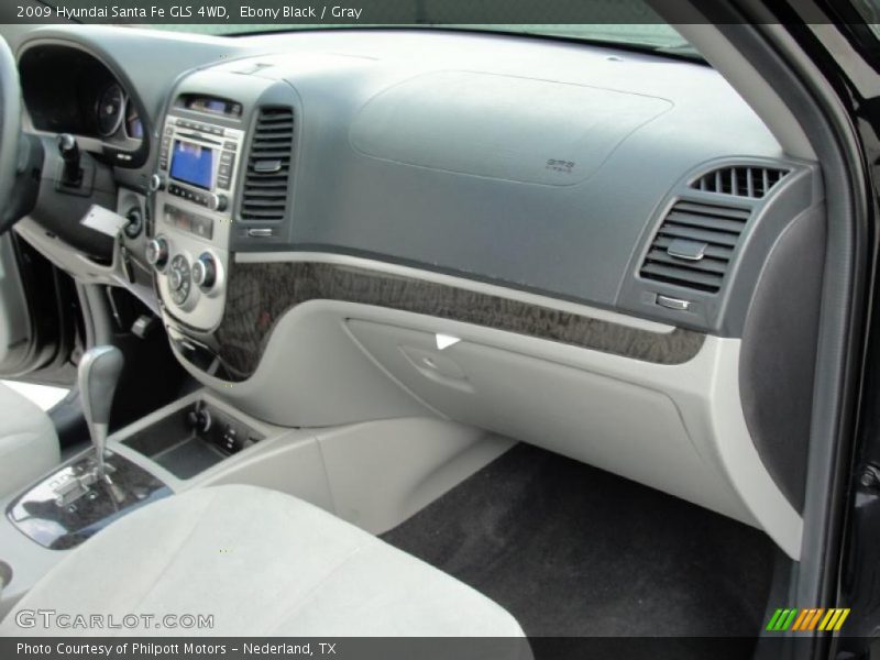 Ebony Black / Gray 2009 Hyundai Santa Fe GLS 4WD